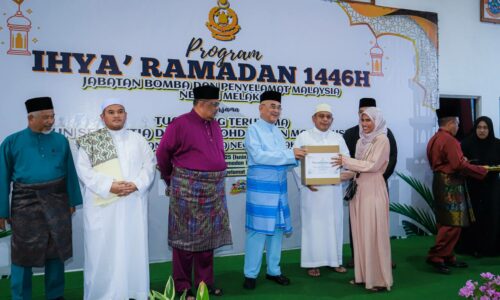 BOMBA TERUS BERJASA, SUMBANG 40 BAKUL RAMADAN KEPADA ASNAF