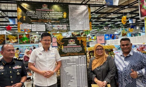 AIDILFITRI: HARGA 23 BARANGAN DIKAWAL DI MELAKA