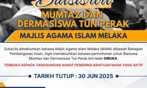 MAIM BUKA PERMOHONAN BIASISWA MUMTAZ, DERMASISWA TUN PERAK