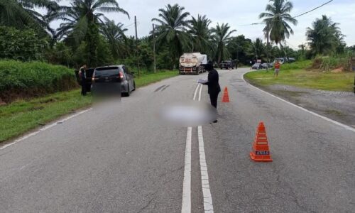 WANITA MAUT DIGILIS LORI SELEPAS TERCAMPAK DARI KERETA