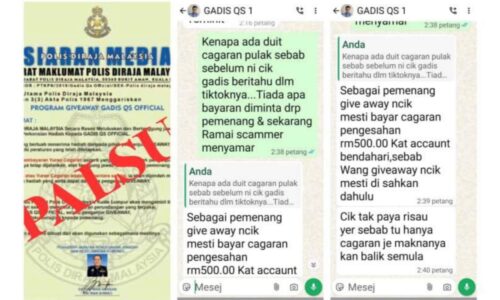 SIARAN MEDIA ‘GIVEAWAY GADIS QS OFFICIAL’ PALSU – KP MELAKA