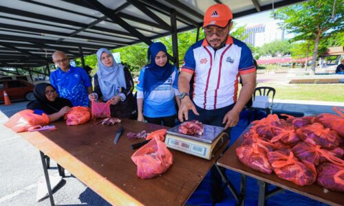 PPSPM TUMBANG SEEKOR LEMBU, AGIH LEBIH 100 KILOGRAM DAGING