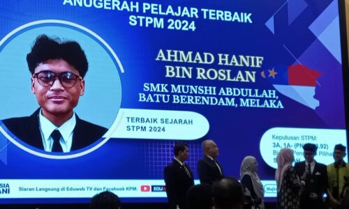 STPM 2024: DUA ANAK MELAKA RAIH ANUGERAH PELAJAR TERBAIK KEBANGSAAN