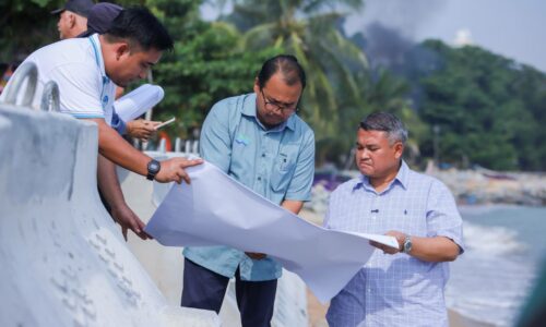 TIADA KELEWATAN DALAM PROJEK NAIK TARAF BENTENG PANTAI TANJUNG BIDARA