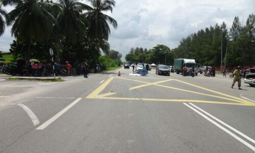 PENUNGGANG MOTOSIKAL MAUT DALAM PERJALANAN PULANG