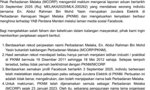 INDIVIDU DIDAKWA HINA PMX BUKAN KAKITANGAN MCORP