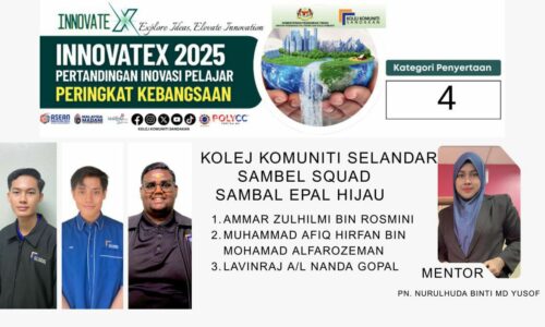KOLEJ KOMUNITI SELANDAR RAIH PERAK DI INNOVATEX 2025