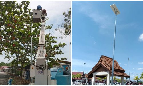 MPJ PASANG 40 LAMPU SOLAR, TAMBAH BAIK PENCAHAYAAN DI JASIN