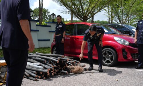 KES CURI KABEL DI MELAKA MENURUN