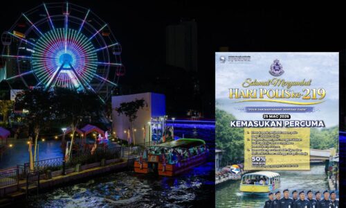 POLIS MELAKA DAPAT NAIK MELAKA RIVER CRUISE PERCUMA