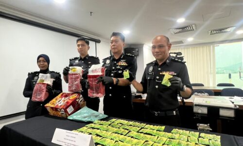 DUA DITAHAN BERSAMA SYABU 3KG, SOROK KETAMIN DALAM KATRIJ VAPE