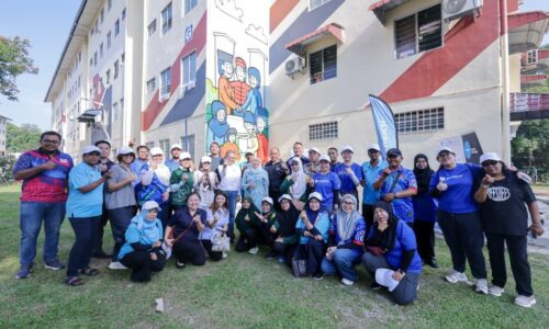 CAT PANTULAN HABA TANGANI ‘BAHANG’ FLAT PERUMAHAN AWAM