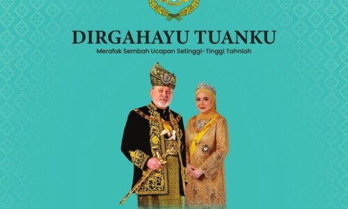 KETUA MENTERI ZAHIR UCAPAN TAHNIAH ULANG TAHUN KEPUTERAAN RASMI AGONG