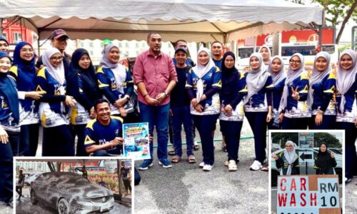 WARGA MENARA TAMING SARI CUCI KERETA DEMI WARGA EMAS