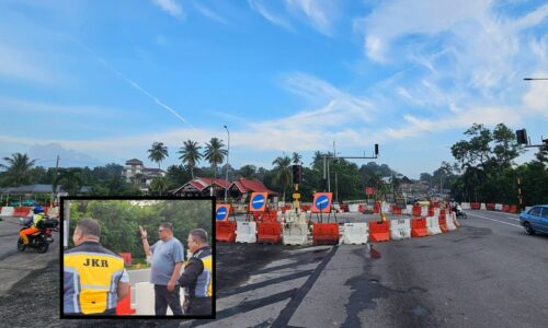 SIMPANG TIGA SOLOK DUKU DINAIK TARAF JADI BULATAN