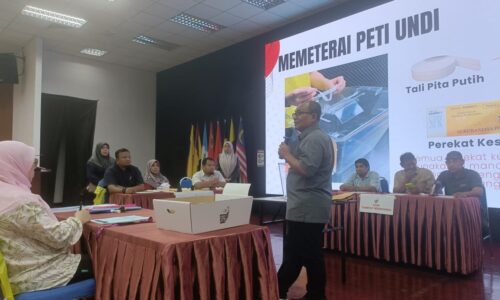 300 PETUGAS PILIHAN RAYA DUN N10 ASAHAN TERIMA TAKLIMAT PERSEDIAAN AWAL PRN