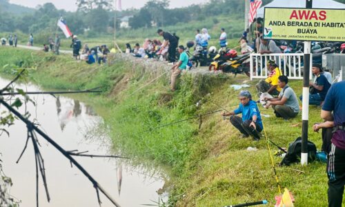 TALI AIR SUNGAI SIPUT KEMBALI RIUH, 100 ORANG KAMPUNG TURUN MEMANCING