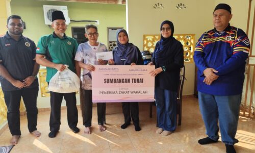 10 MUALAF MAIM SEDANG DIUJI TERIMA ZAKAT WAKALAH RM5,000