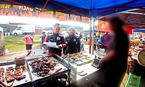 PASAR MALAM TAMAN MAJU LEBIH TERATUR, BERSIH HASIL PEMANTUAN BERTERUSAN MPJ