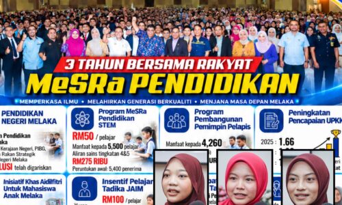 MeSRa MAHASISWA SUNTIK SEMANGAT ANAK MELAKA KE IPT